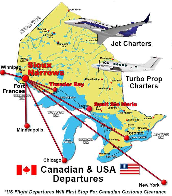 Sioux Narrows Charter Flights